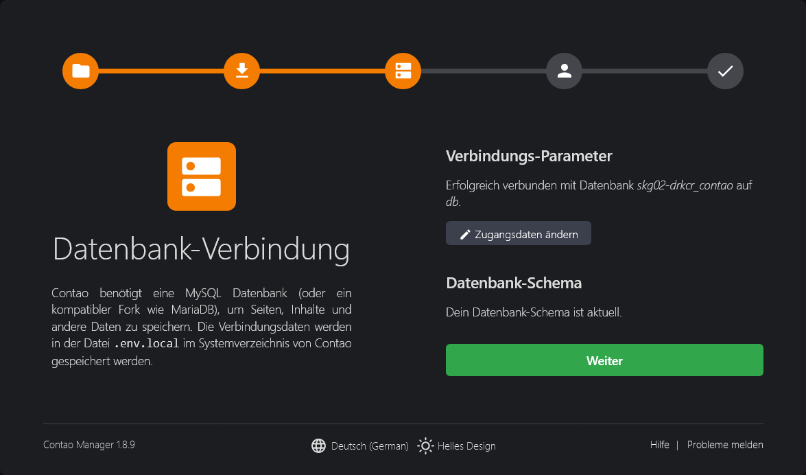 Datenbankimport