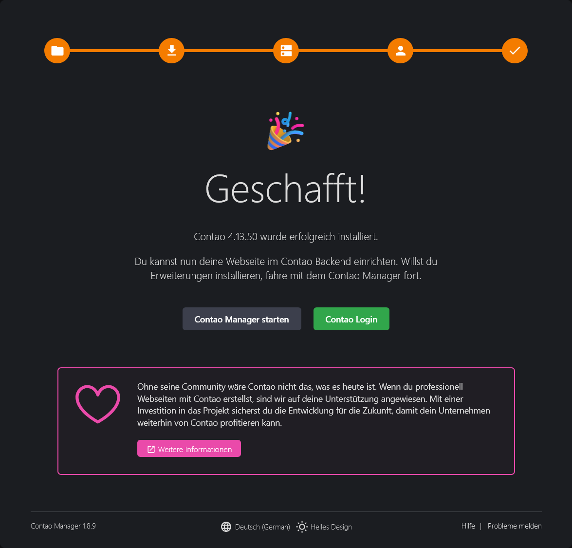 Geschafft